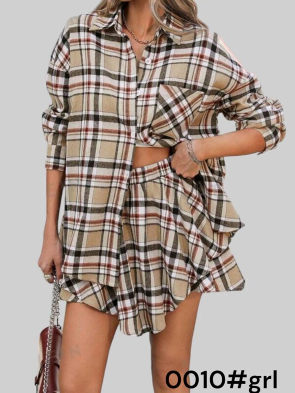 Ensemble 2 pièces femme avec chemise oversize